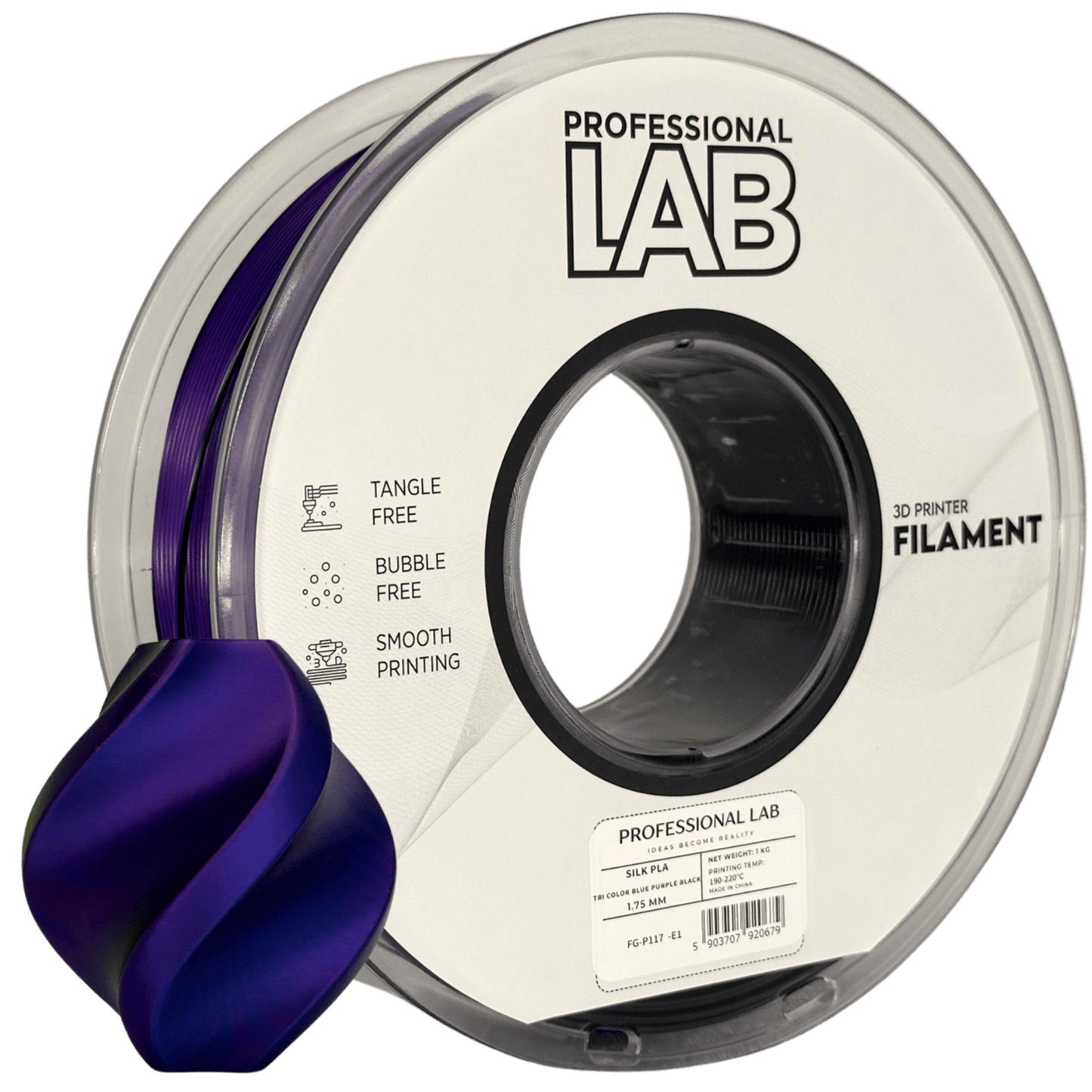 Professional Lab Silk PLA Tri Color - Imagine s.c. - Filamentkontor