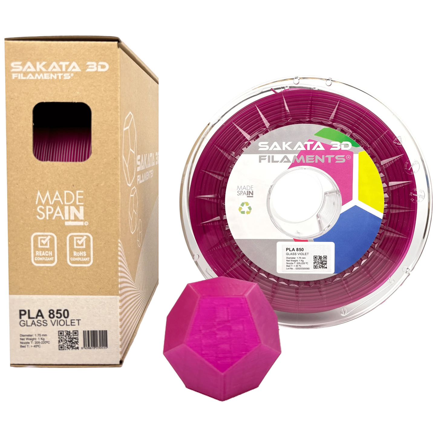 SAKATA 3D PLA 850 GLAS SAKATA 3D #Filamentkontor.de#