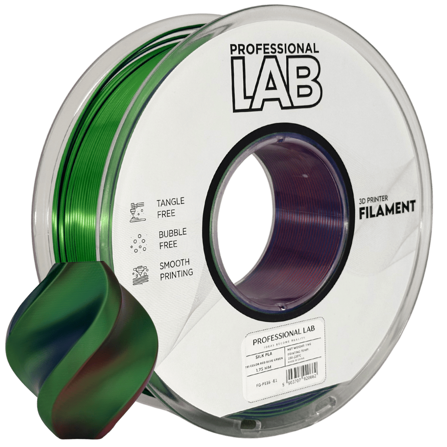 Professional Lab Silk PLA Tri Color - Imagine s.c. - Filamentkontor